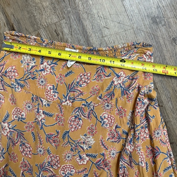 Japna • Boho Floral Faux Wrap Maxi Skirt - Picture 5 of 9